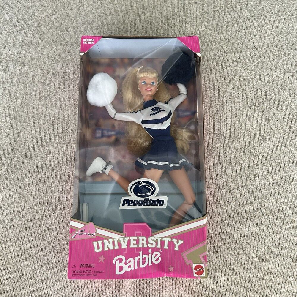 Vtg Mattel 1996 Penn State University Barbie Doll Special Edition 17698 NEW!